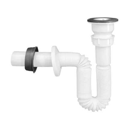 سیفون کششی90 سانت و 150 سانت با تشتک استیل